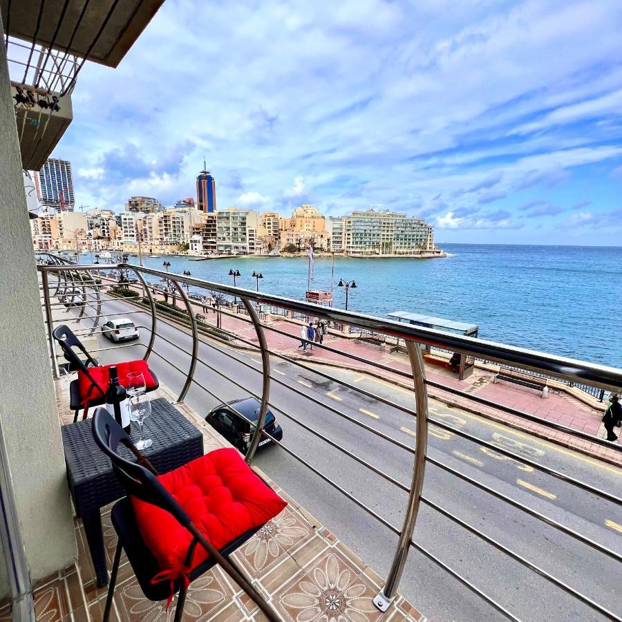F2 - Lovely Two Bedrooms Flat Sea View, St Julians Saint Julian's Екстер'єр фото